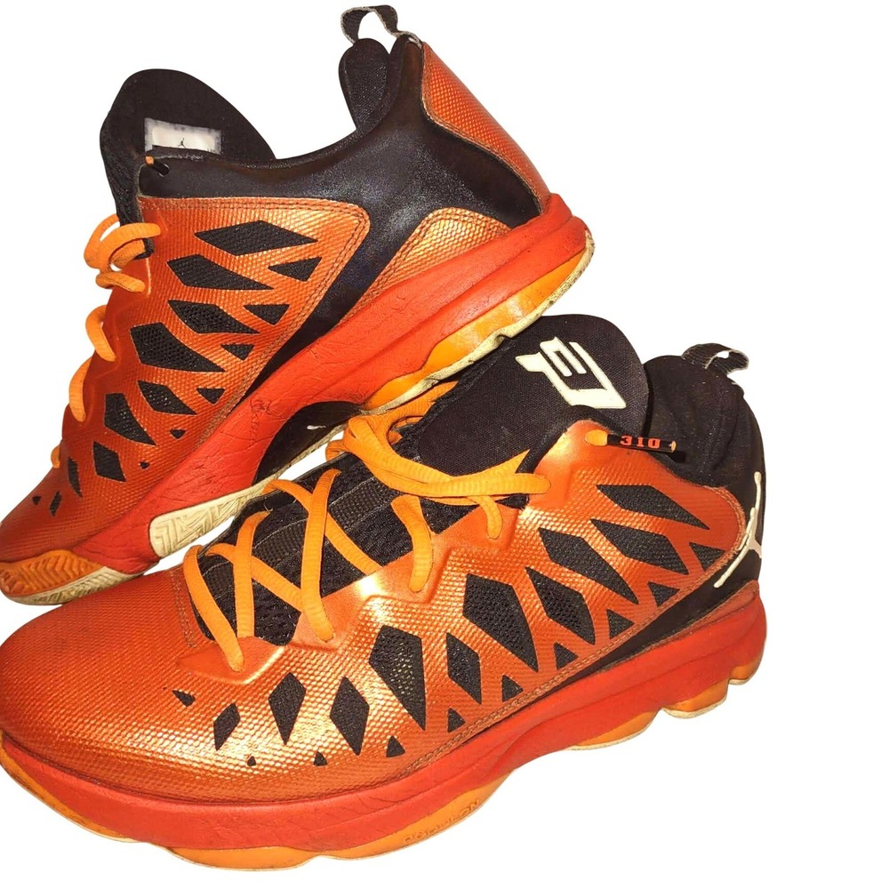 Jordan CP3.VI Mens 10 Basketball Shoes Atomic Team Orange 535807-801 Chris Paul